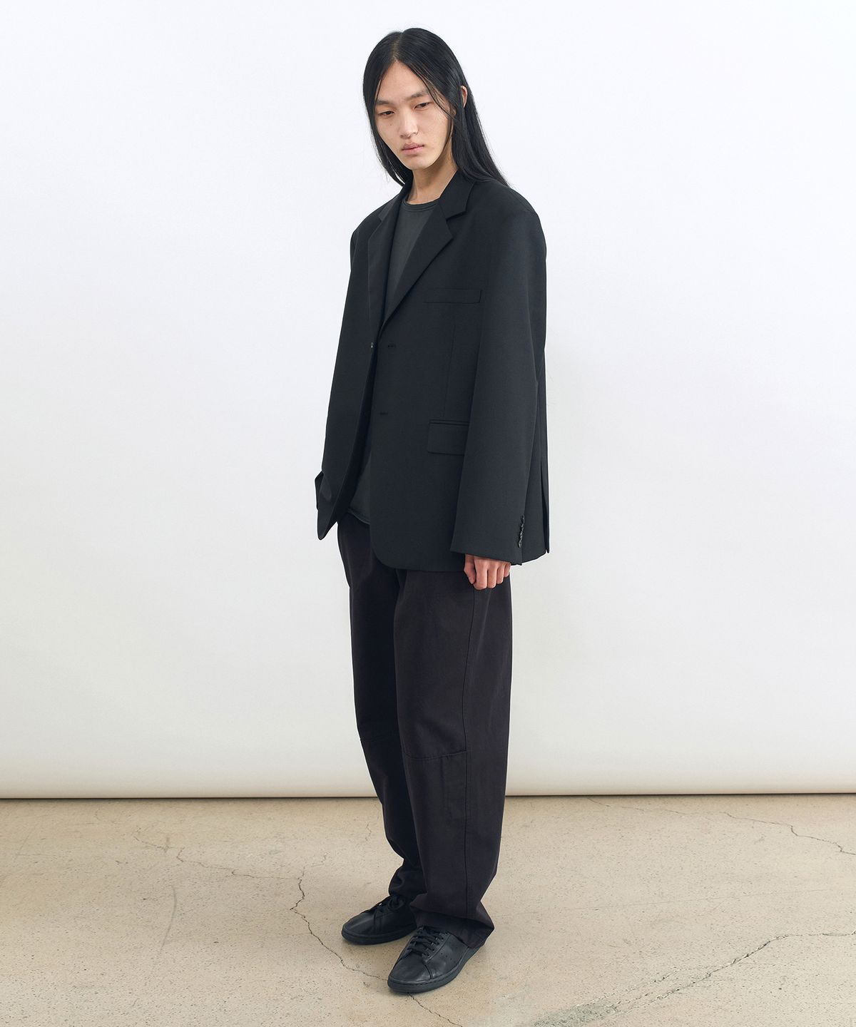 인사일런스(INSILENCE) 밀리터리 코튼 팬츠 BLACK