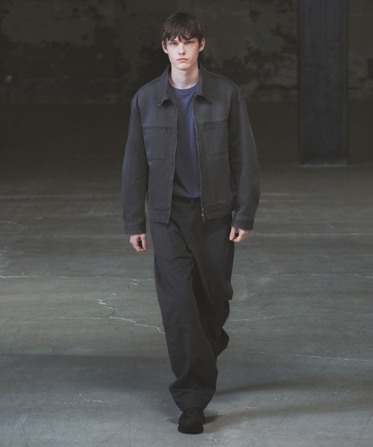 인사일런스(INSILENCE) 밀리터리 코튼 팬츠 DARK GREY