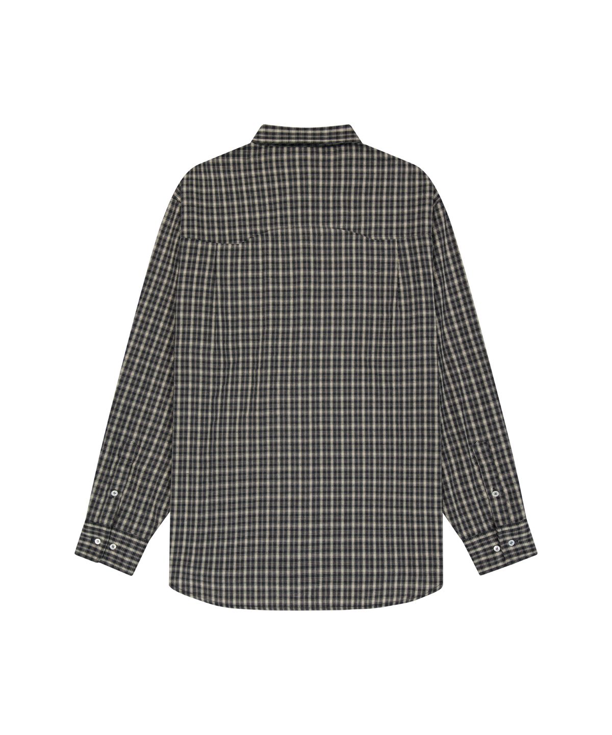 아캄(AAKAM) Western Vintage Check Shirts (Black)