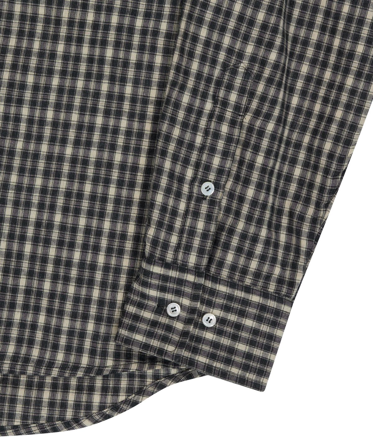 아캄(AAKAM) Western Vintage Check Shirts (Black)