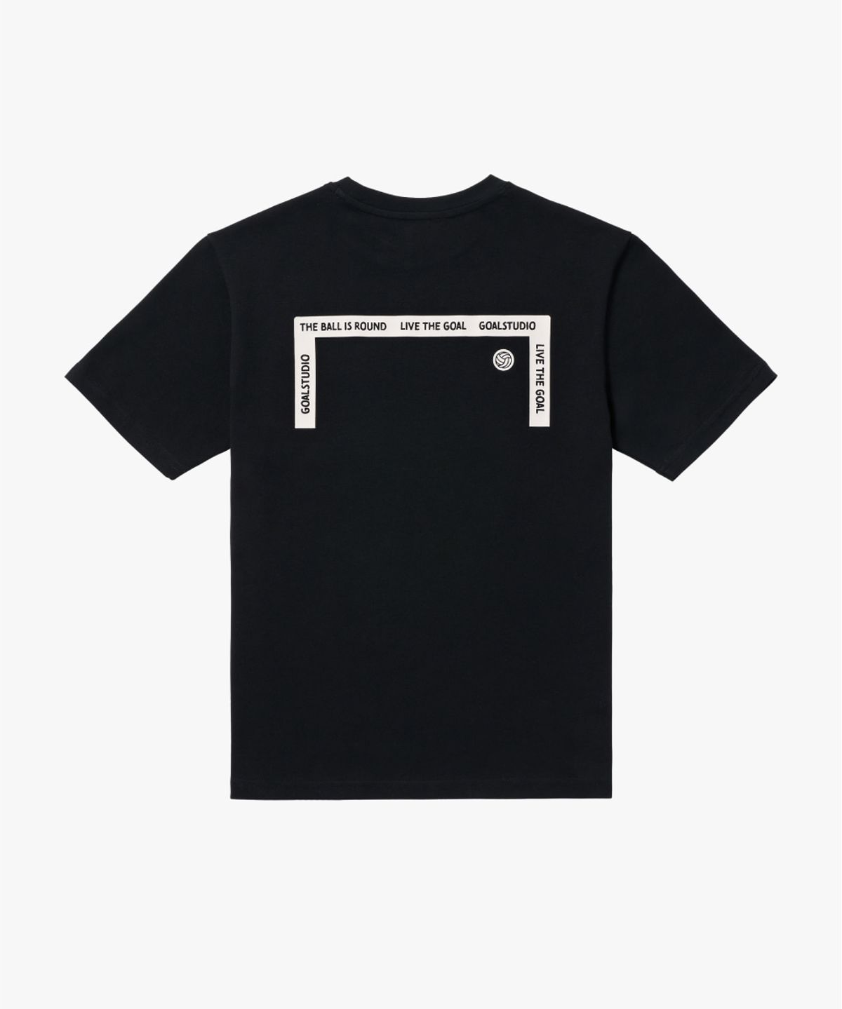 골스튜디오(GOALSTUDIO) AIR MESH GRAFFITI LOGO POCKET TEE-BLACK