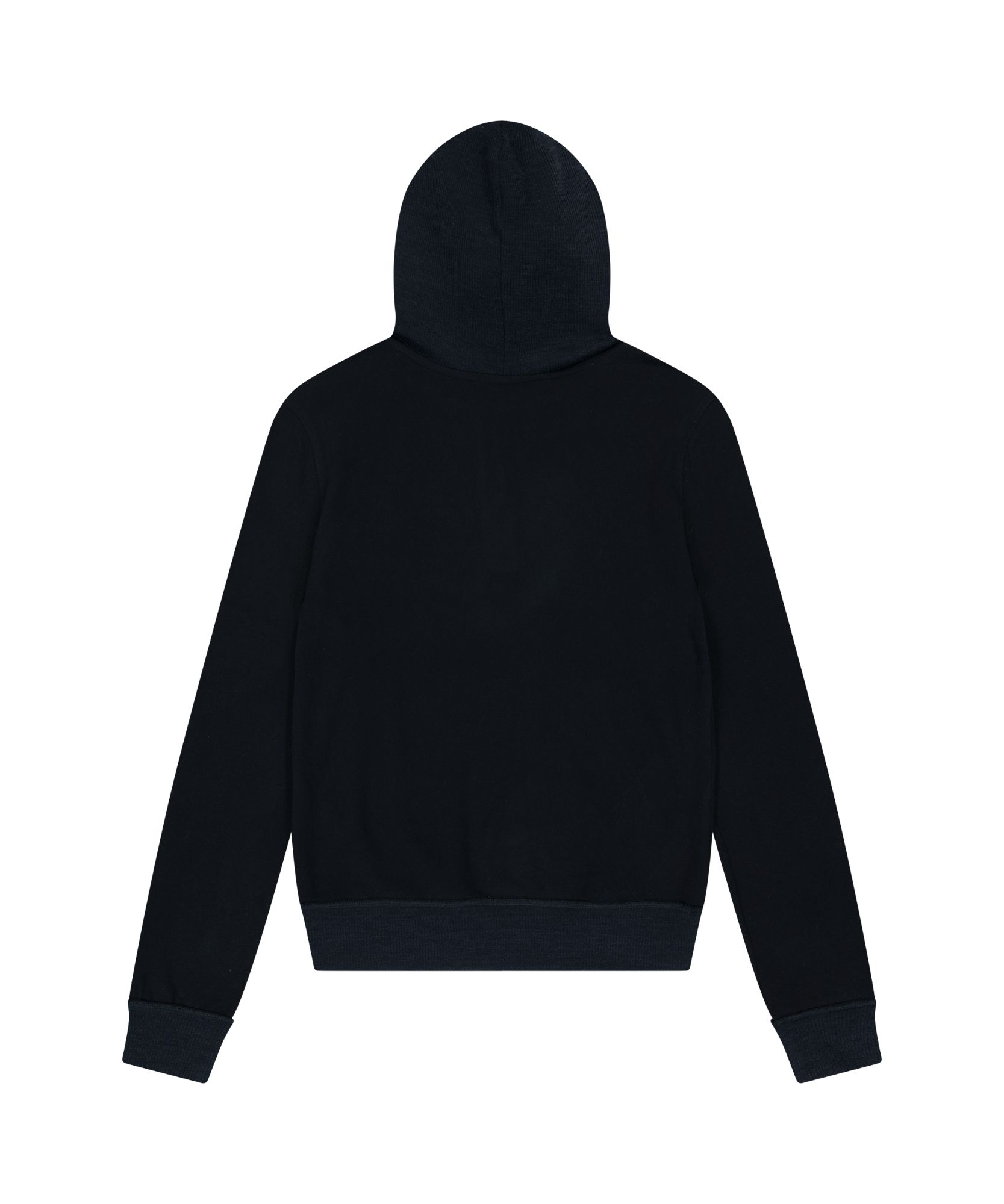 MUSINSA公式 | AAKAM Contrast Logo Button Hoodie (Black)
