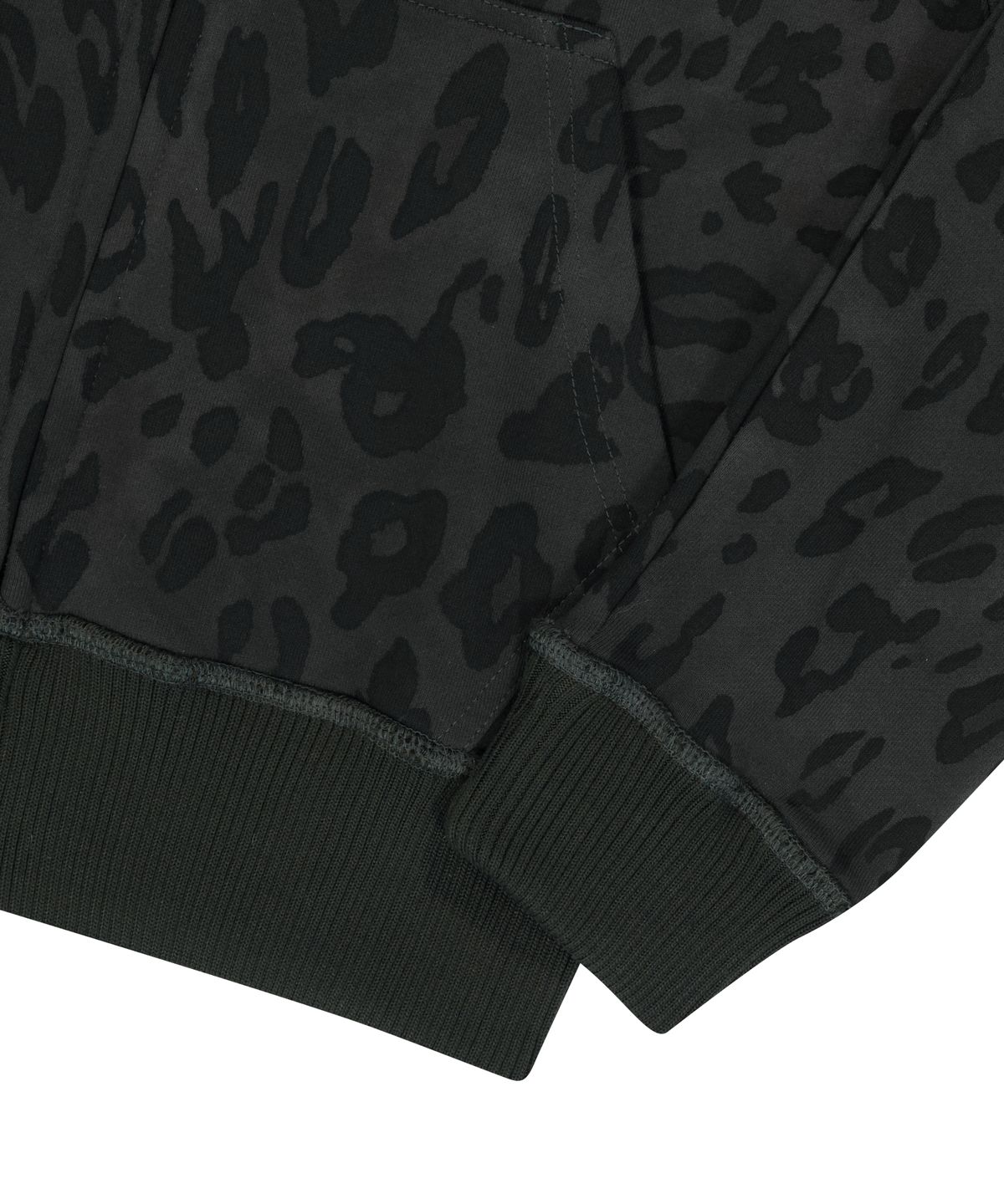 아캄(AAKAM) Leopard Logo Track Jacket (Black)