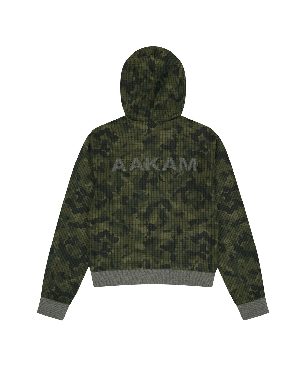 아캄(AAKAM) 98 Patch Camouflage Zip-Up Hoodie (Khaki)