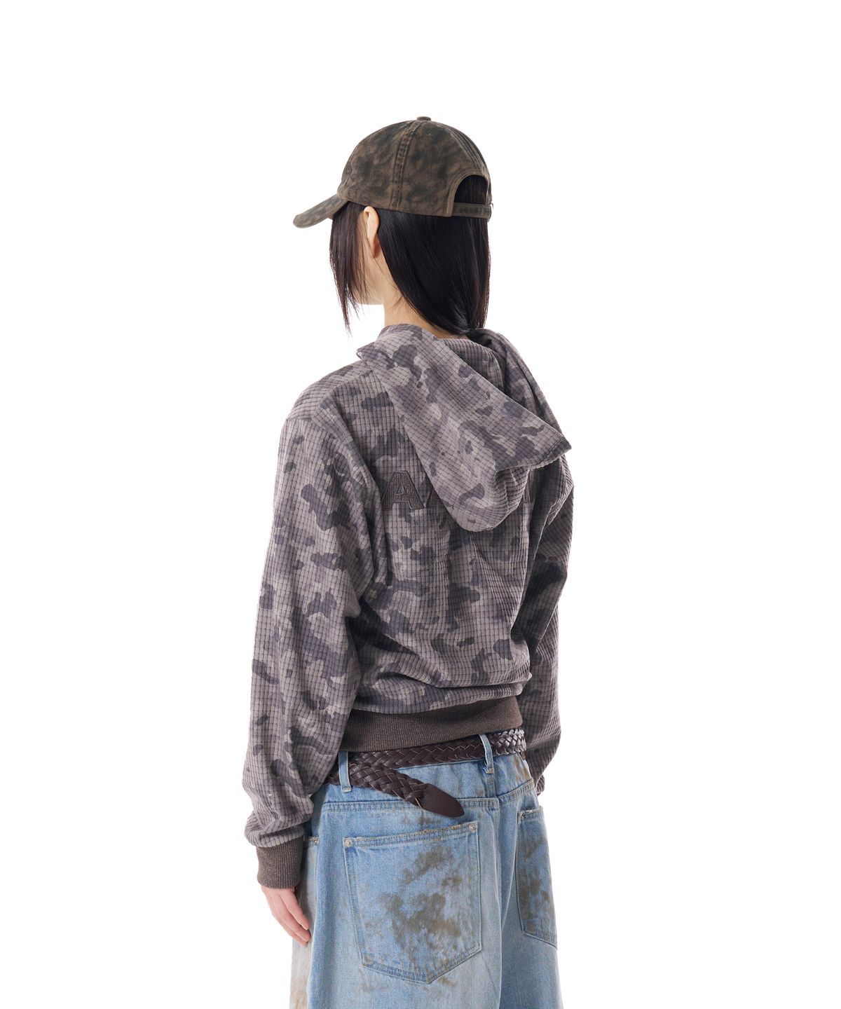 아캄(AAKAM) 98 Patch Camouflage Zip-Up Hoodie (Gray)
