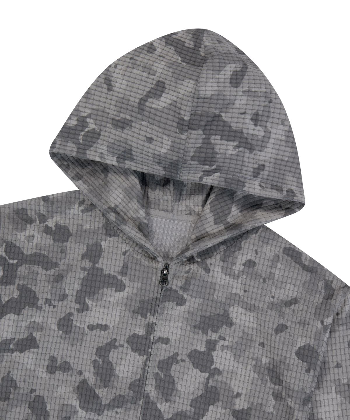 아캄(AAKAM) 98 Patch Camouflage Zip-Up Hoodie (Gray)