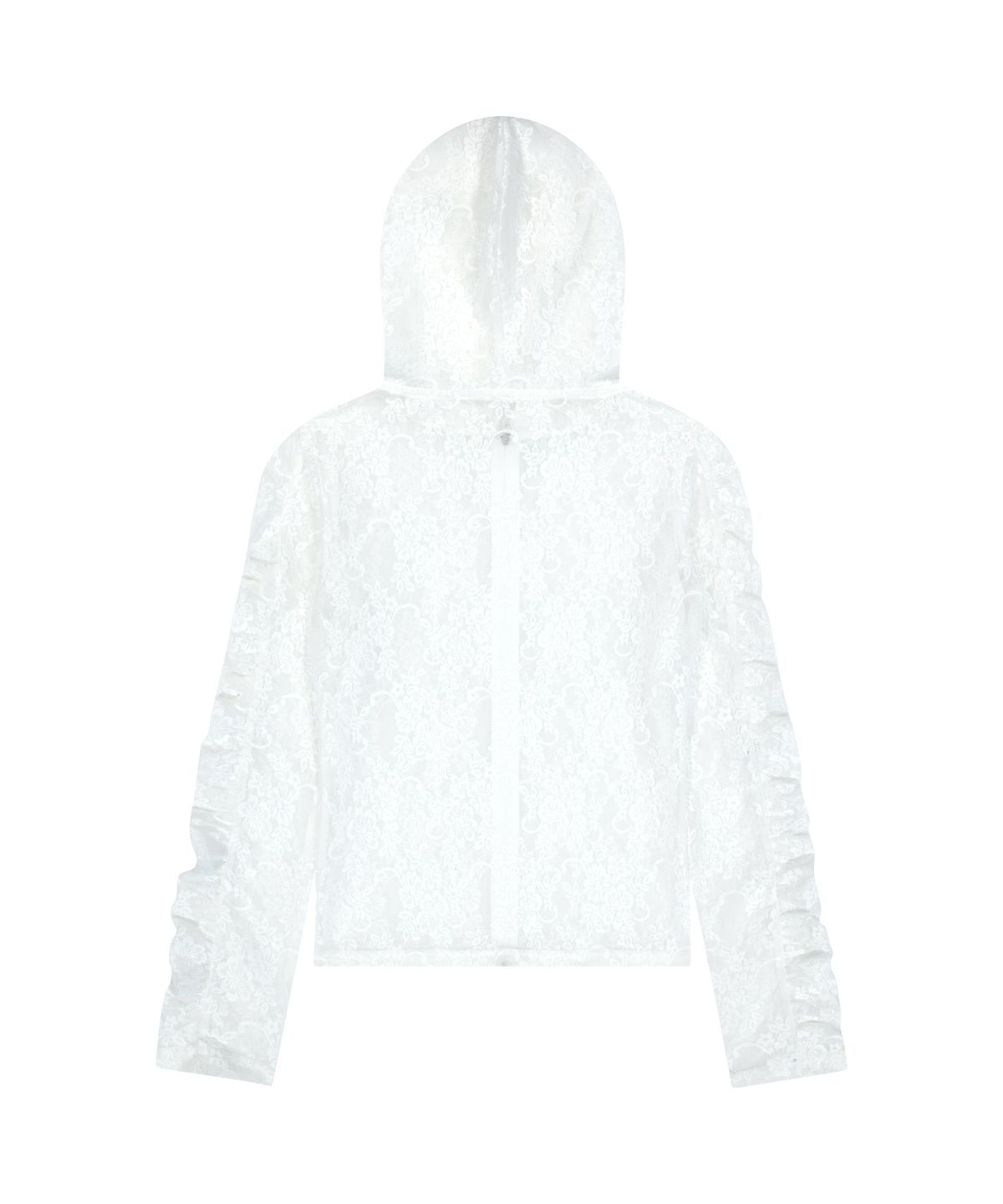 아캄(AAKAM) Laced Zip-Up Hoodie (White)