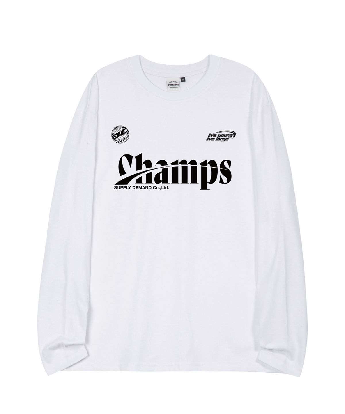 본챔스(BORN CHAMPS) [4 COLORS] CHMPS SPORTY LOGO 오버핏 롱 슬리브 B25ST15