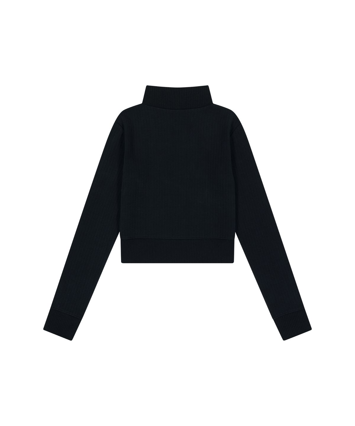 아캄(AAKAM) Side Neck Zip-Up (Black)
