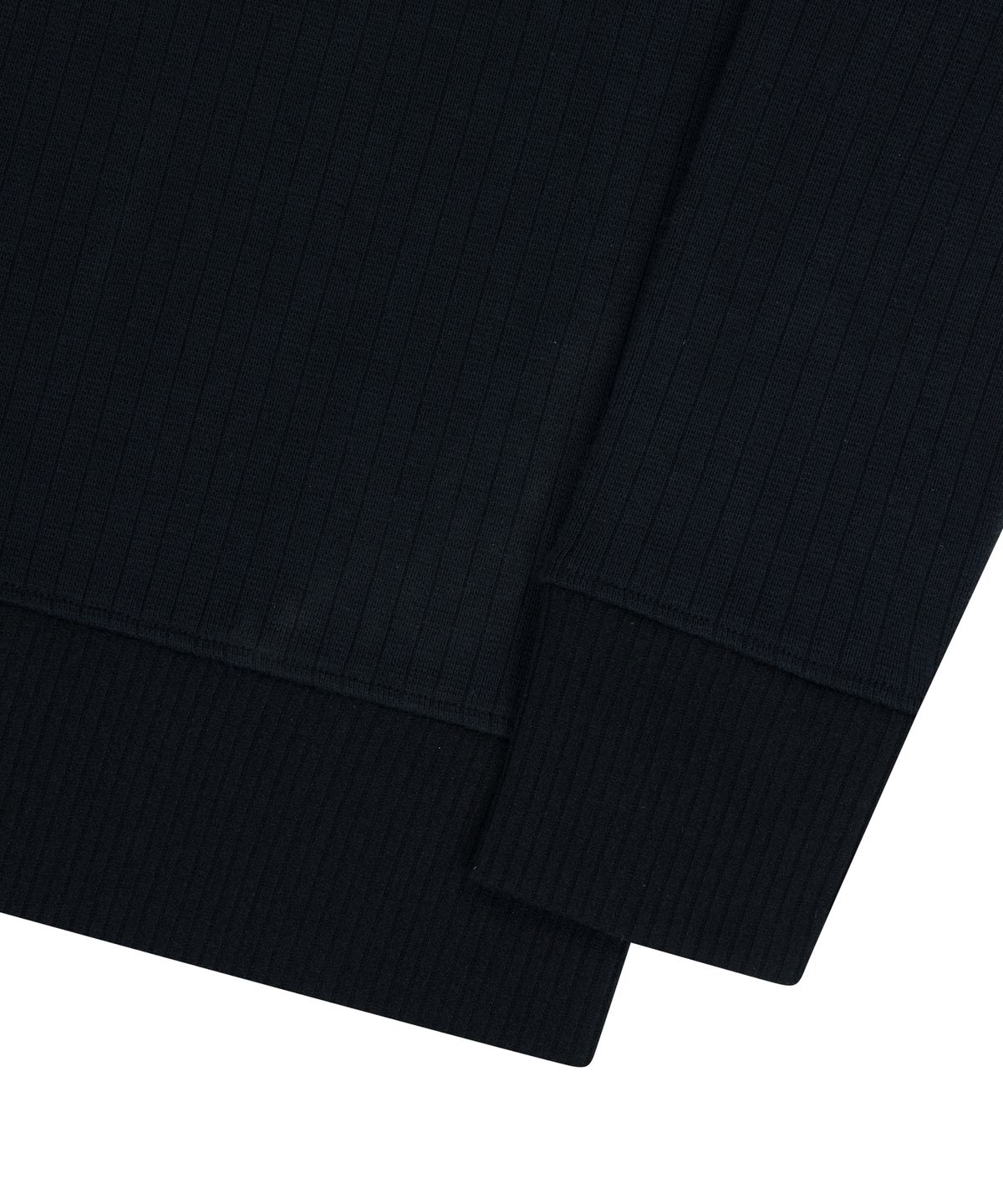 아캄(AAKAM) Side Neck Zip-Up (Black)