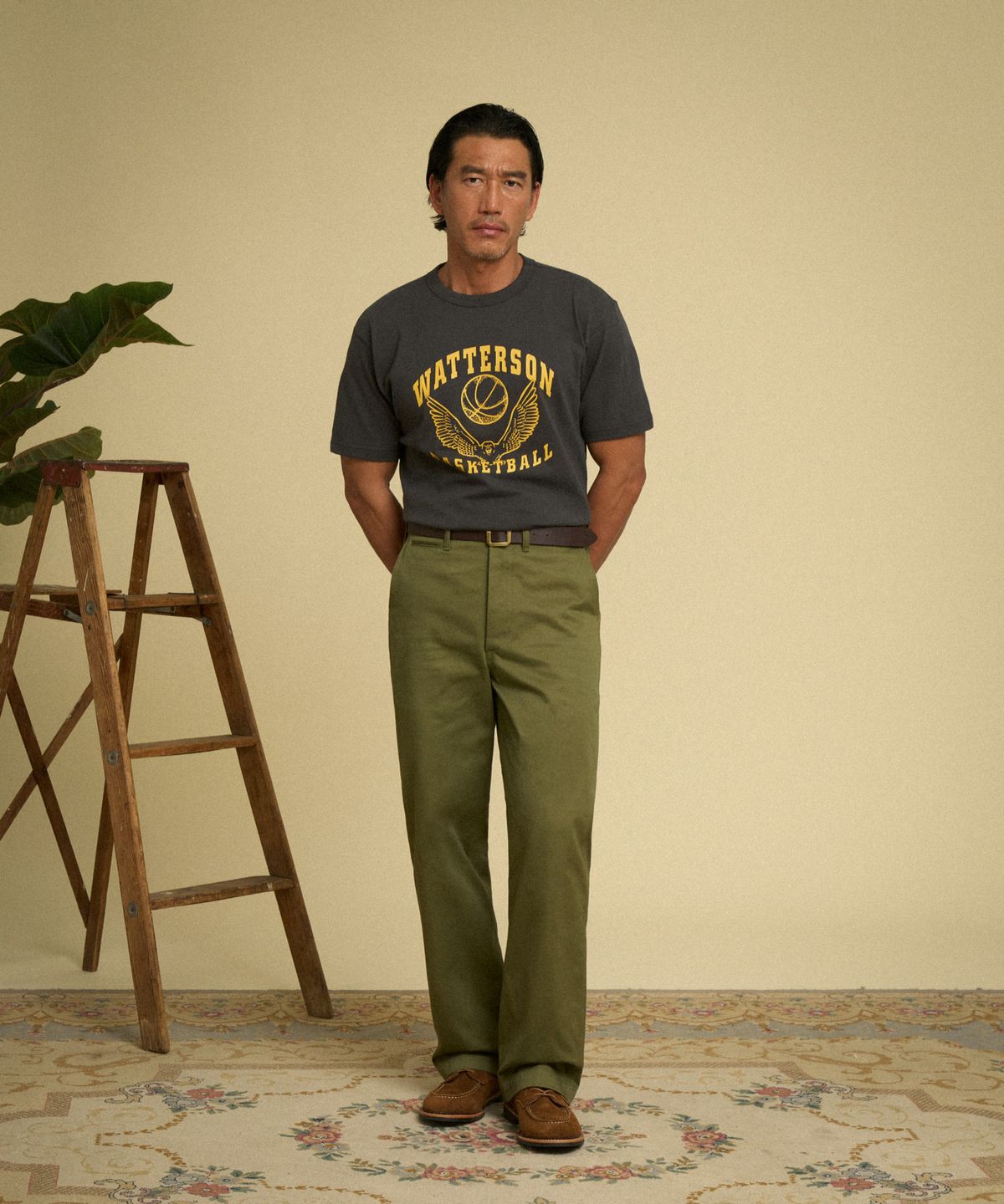 브론슨(BRONSON) Watterson Short Sleeve Tee Vintage Black