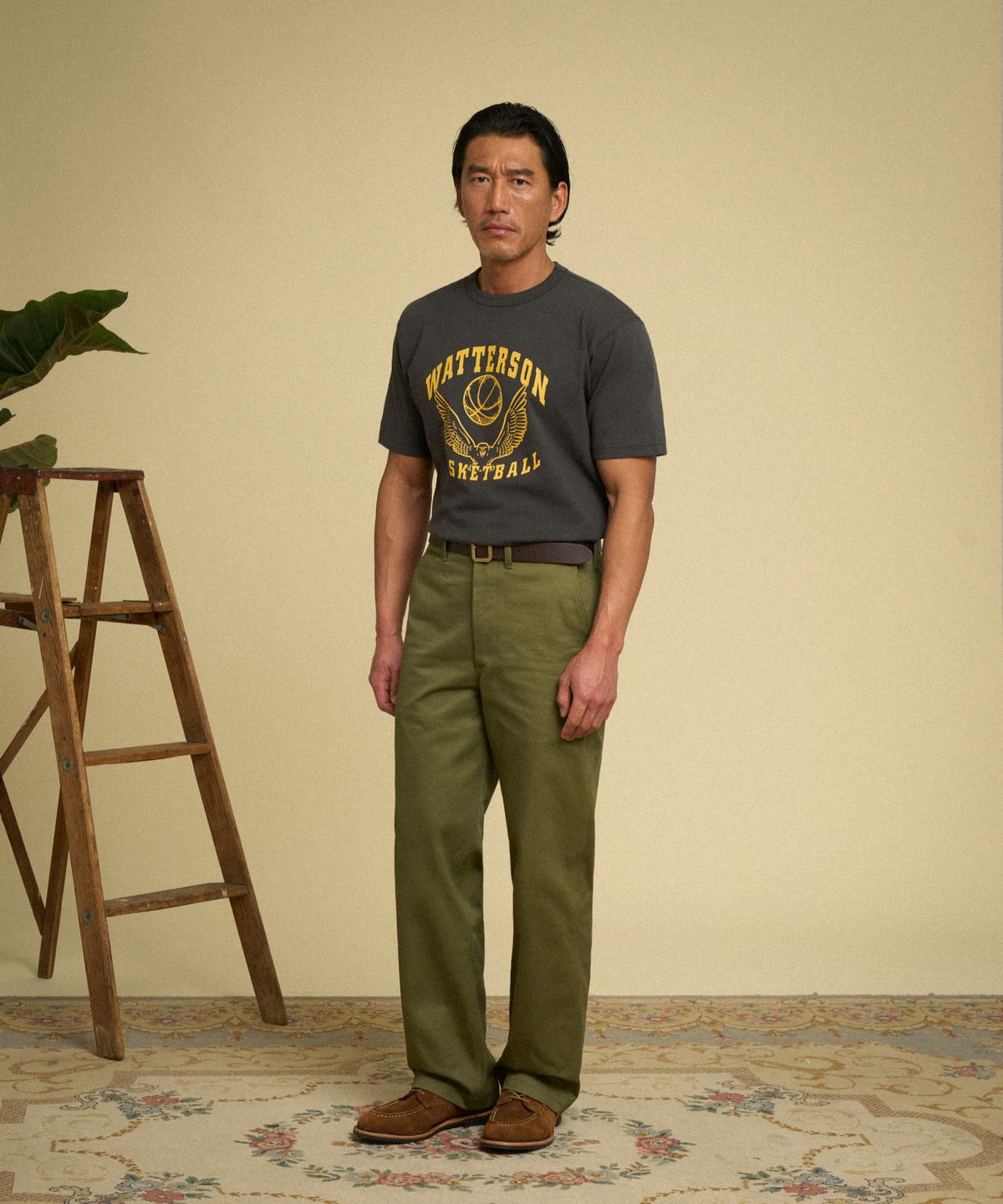 브론슨(BRONSON) Watterson Short Sleeve Tee Vintage Black