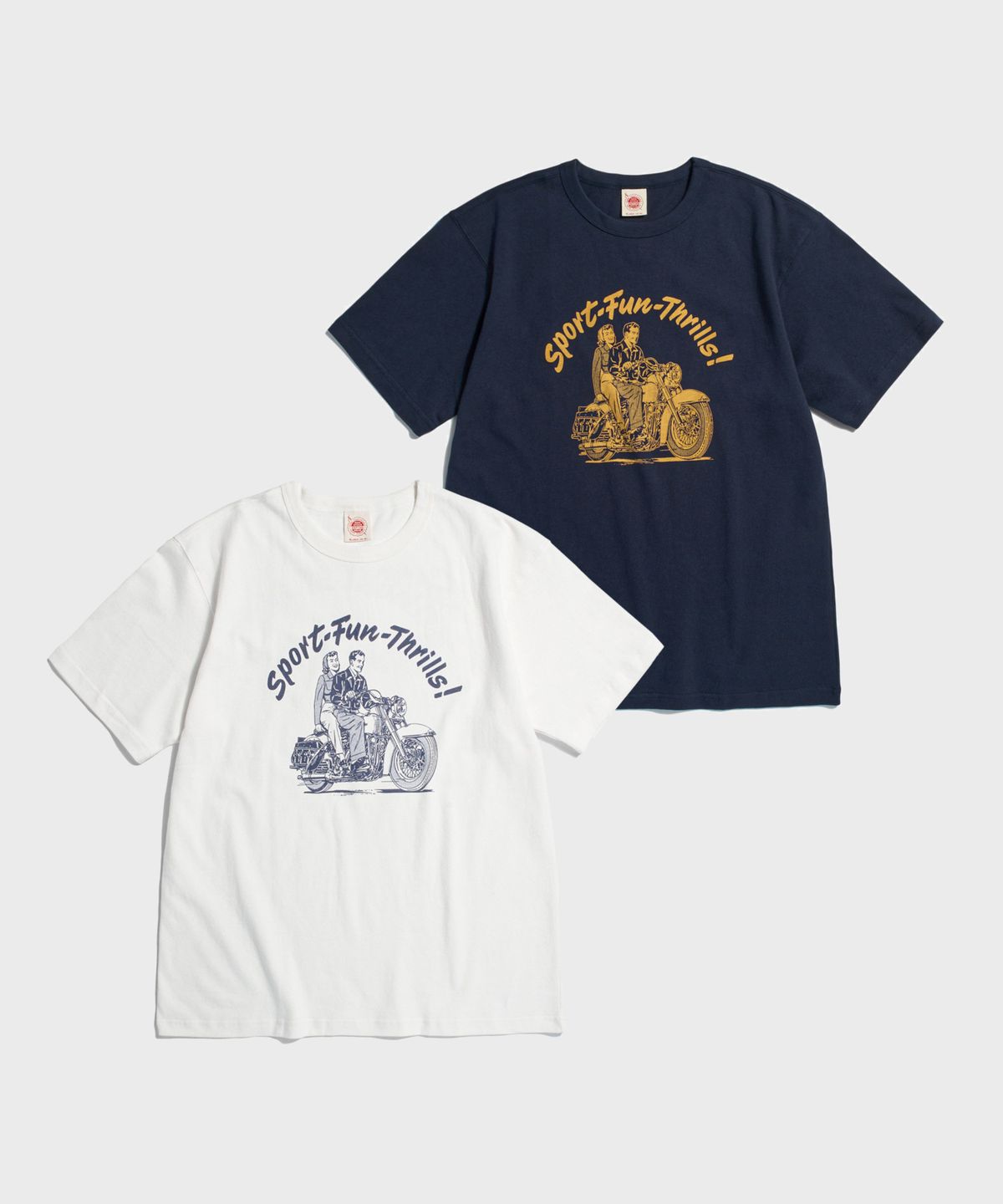 브론슨(BRONSON) Knight Motorcycle Short Sleeve Tee White