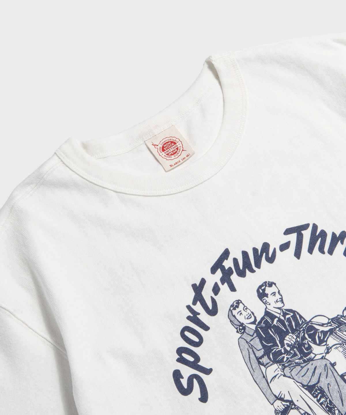 브론슨(BRONSON) Knight Motorcycle Short Sleeve Tee White