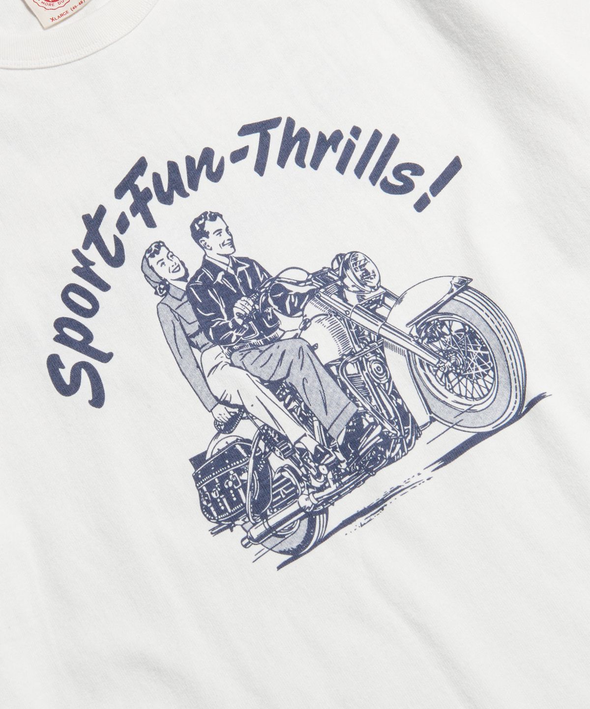 브론슨(BRONSON) Knight Motorcycle Short Sleeve Tee White