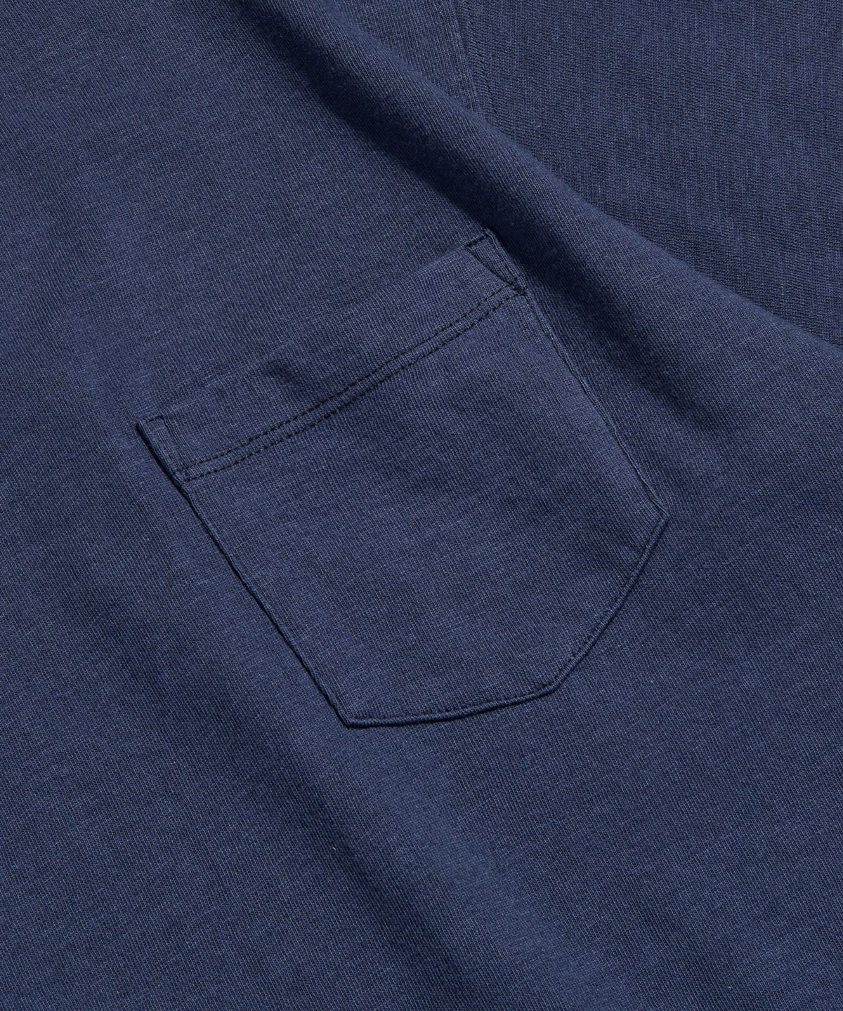 브론슨(BRONSON) Tompkins USA Cotton Single Yarn Pocket Tee Navy