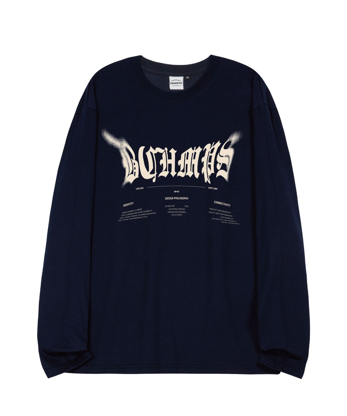 본챔스(BORN CHAMPS) [4 COLORS] DISTORTED DUST 오버핏 롱 슬리브 B25ST19