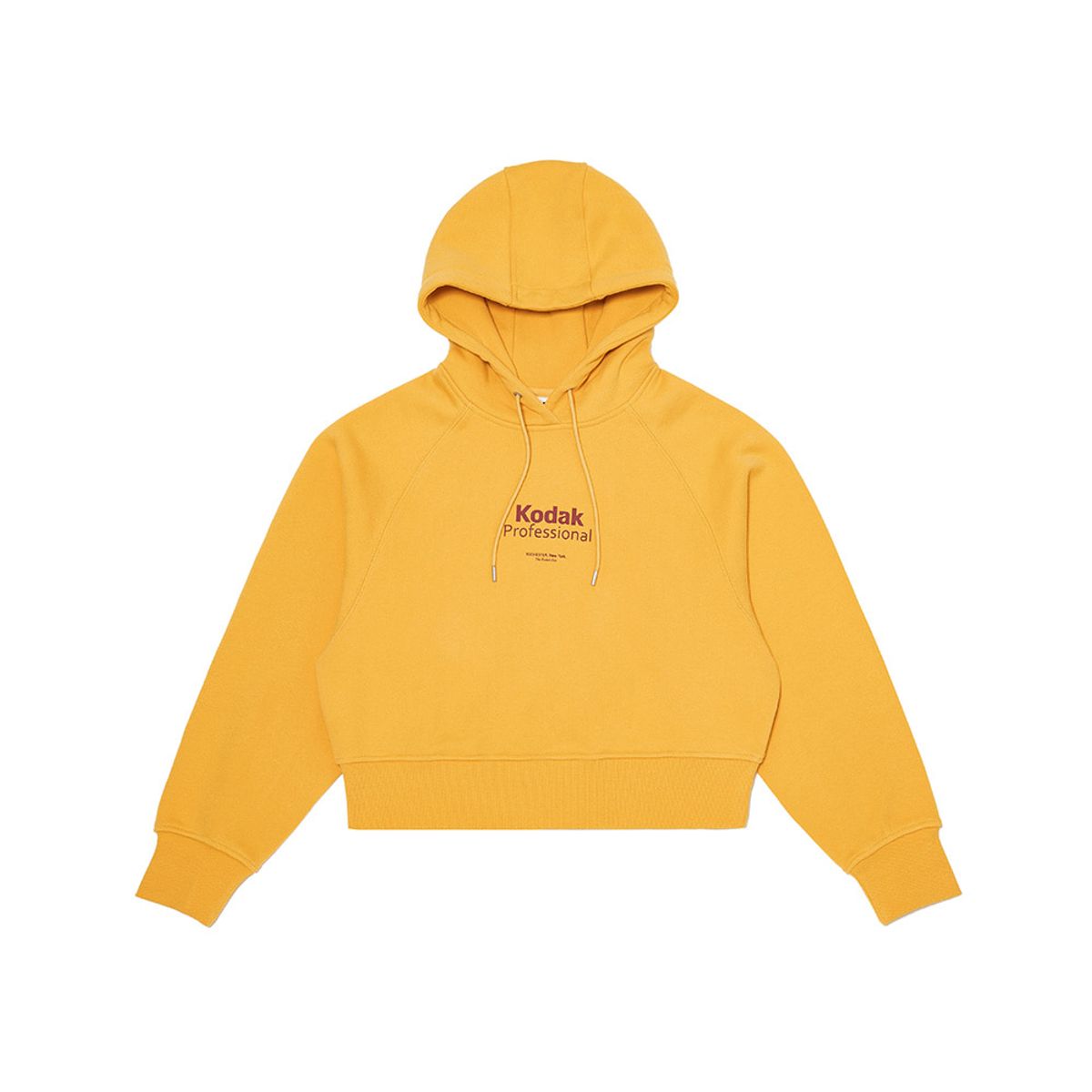 코닥(KODAK) 메일러 그래픽 후드티셔츠 우먼 YELLOW