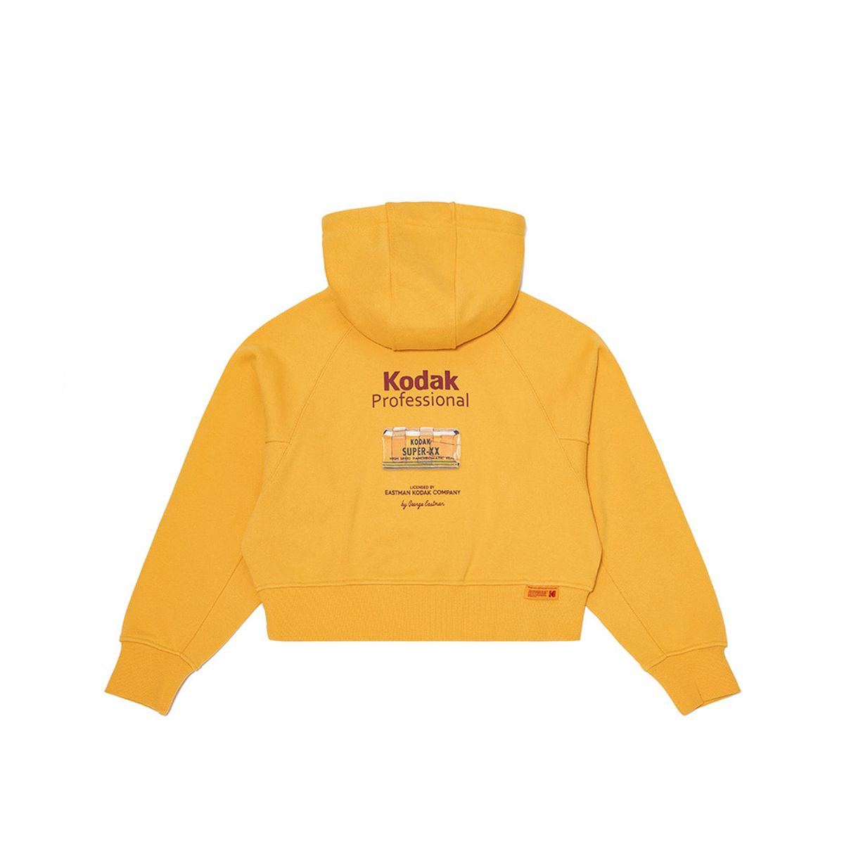 코닥(KODAK) 메일러 그래픽 후드티셔츠 우먼 YELLOW