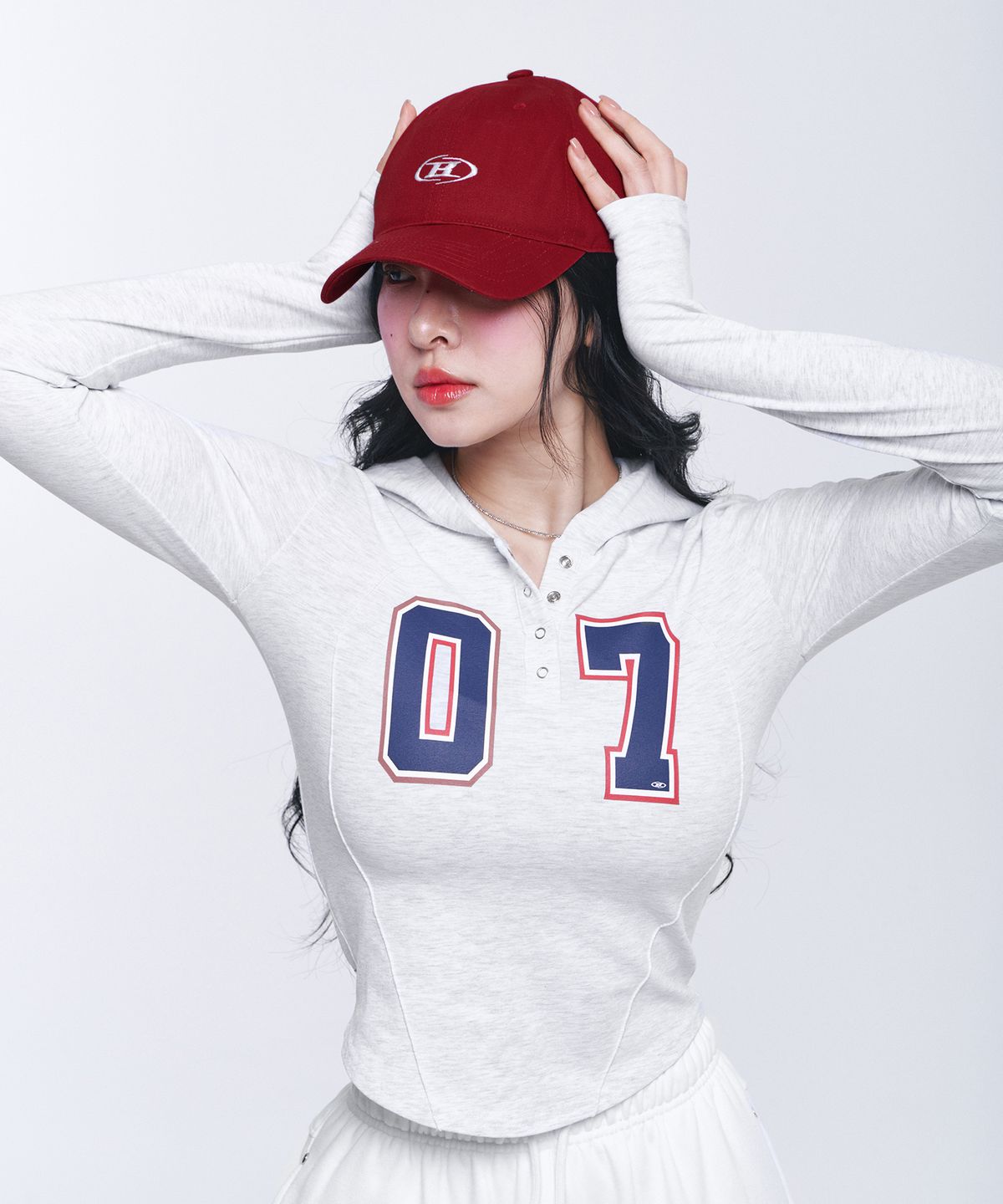 본투윈(BORN TO WIN) SMALL B SYMBOL BALL CAP [BURGUNDY]