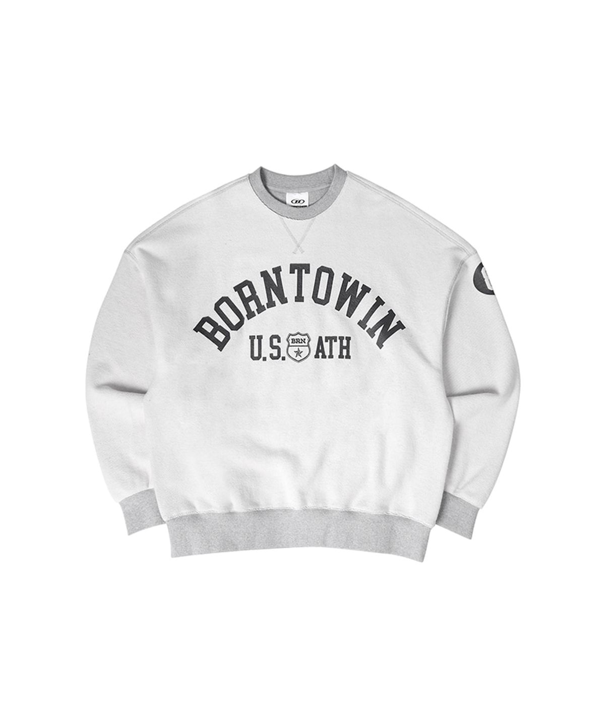 본투윈(BORN TO WIN) 85 ATH REVERSE SWEATSHIRTS [MELANGE GREY]