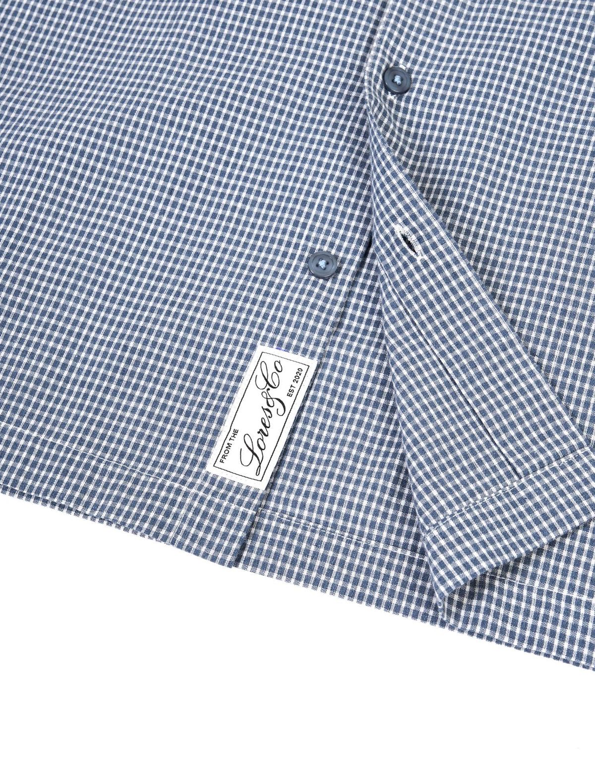 로어즈(LORES) Mini Plaid S/S Shirt - Blue