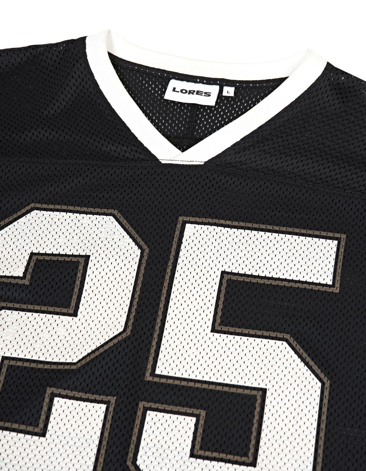 로어즈(LORES) Mesh Football Jersey - Black