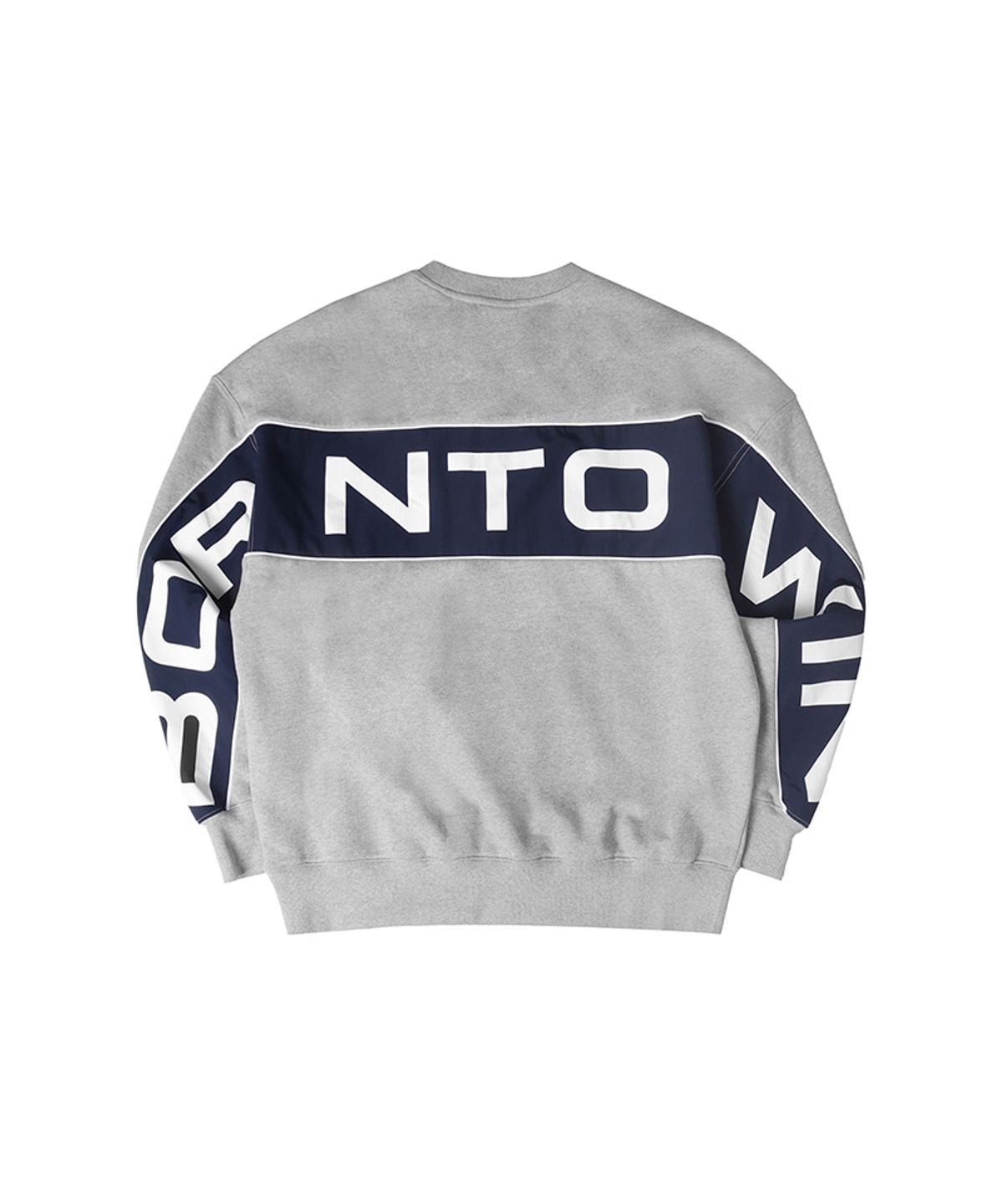 본투윈(BORN TO WIN) NYLON MIX BOLD SWEATSHIRTS [GREY]