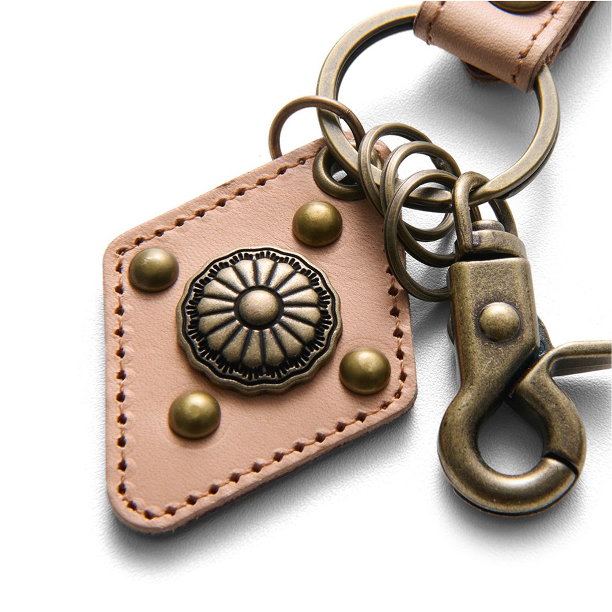 오가프(OGARP) Carving Leather keychain Vegetable