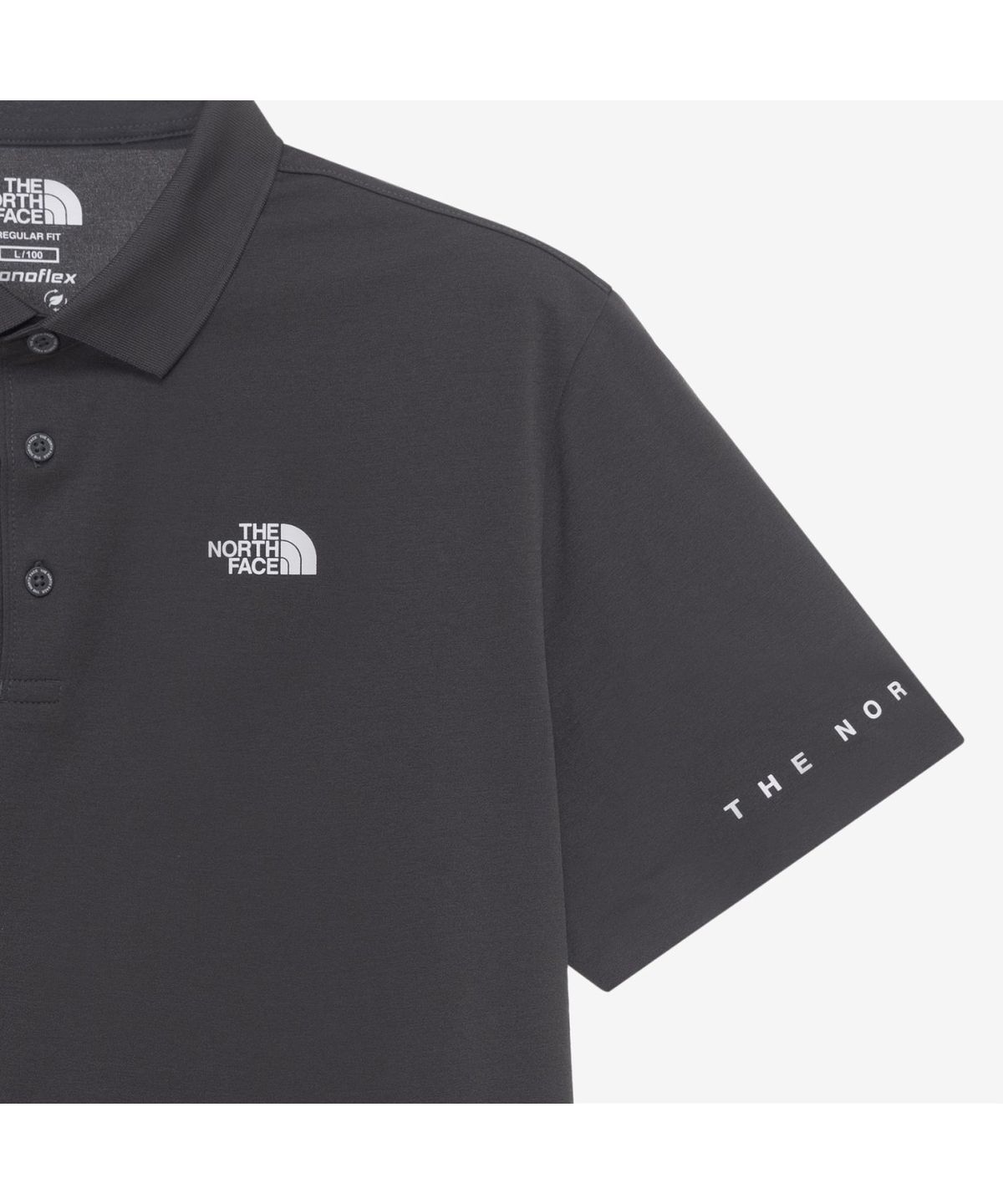 노스페이스(THE NORTH FACE) NT7PR02K 스틴슨 반팔 폴로 DARK_GRAY