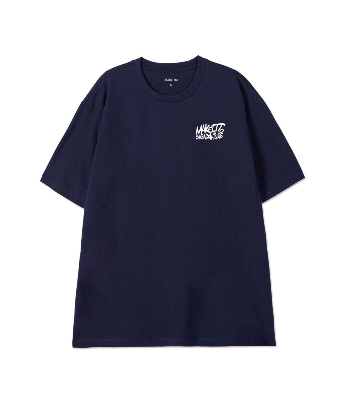 메이킷투(MAKEITTO) [GRAFFITI2 LOGO] CREW NECK TEE_NAVY