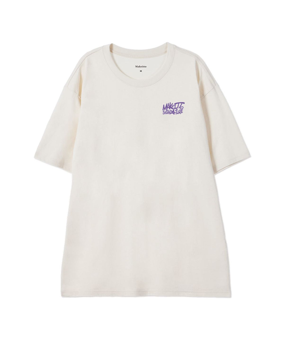 메이킷투(MAKEITTO) [GRAFFITI2 LOGO] CREW NECK TEE_CREAM