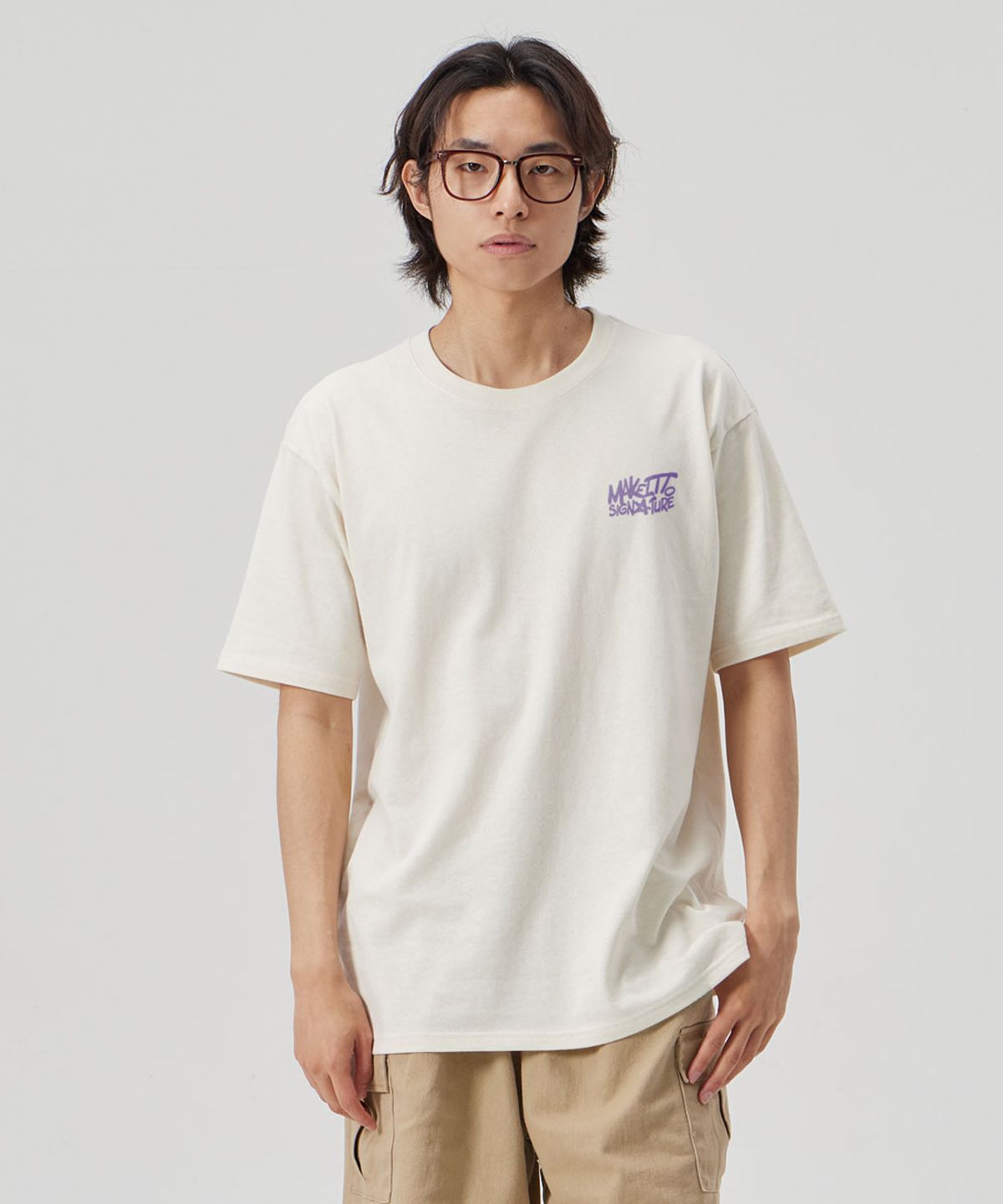 메이킷투(MAKEITTO) [GRAFFITI2 LOGO] CREW NECK TEE_CREAM