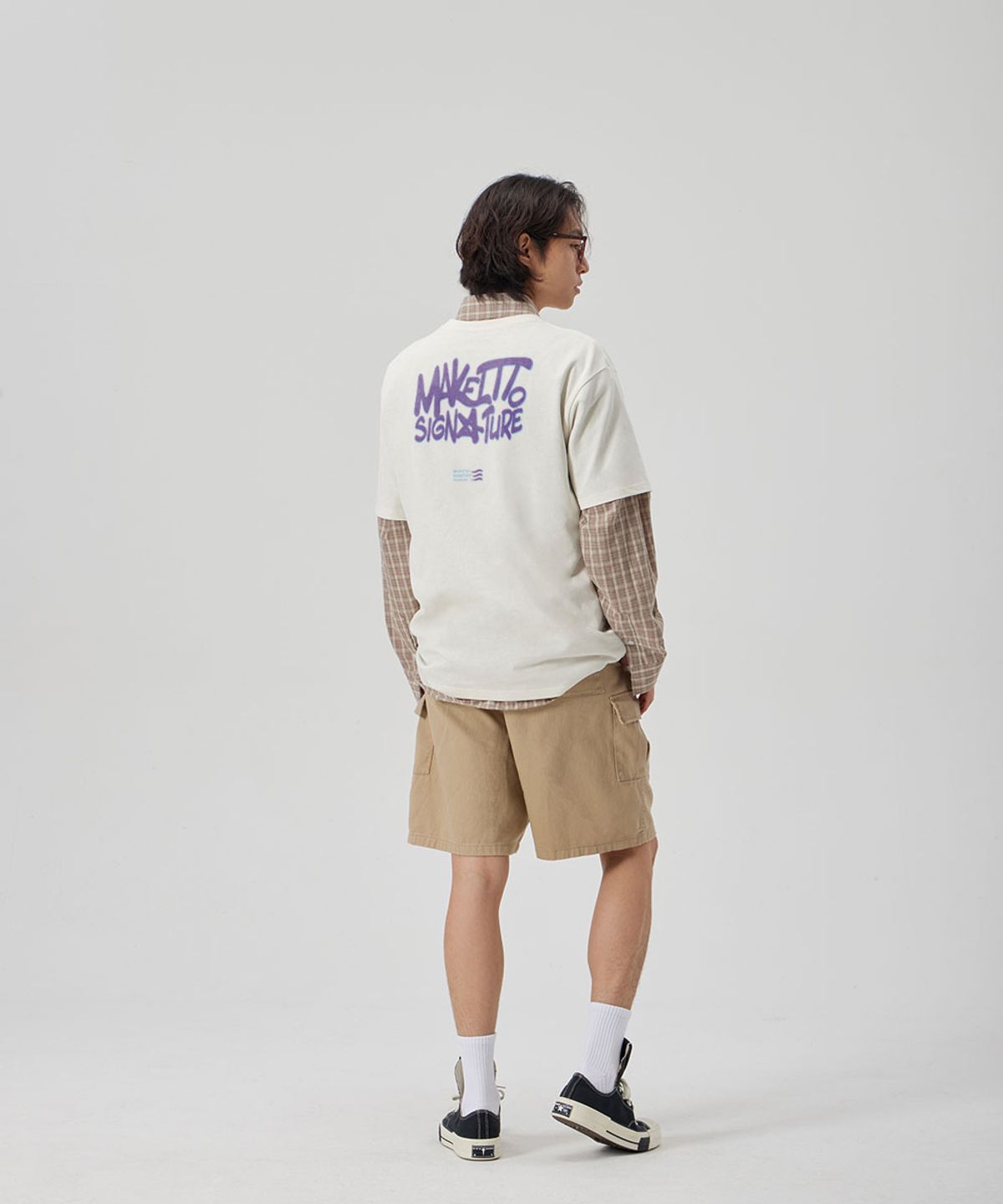메이킷투(MAKEITTO) [GRAFFITI2 LOGO] CREW NECK TEE_CREAM