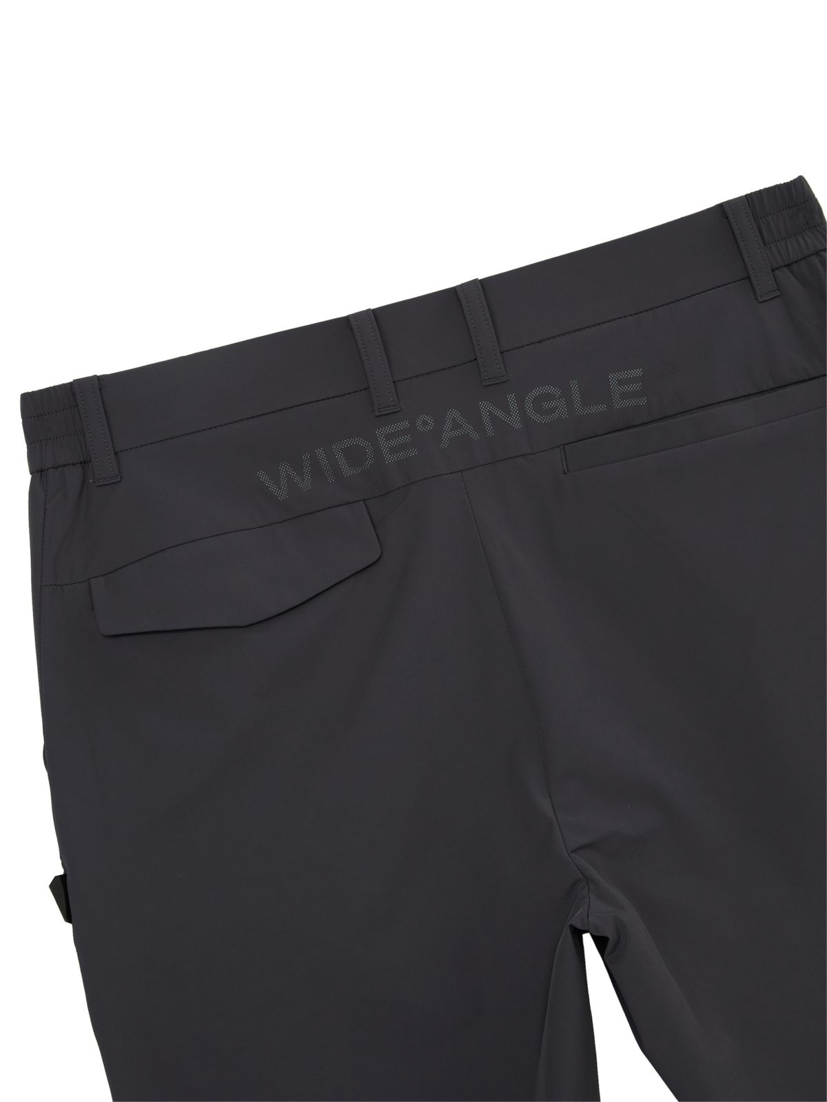 와이드앵글(WIDEANGLE) TO 변형 절개 세미조거 팬츠 M_Charcoal