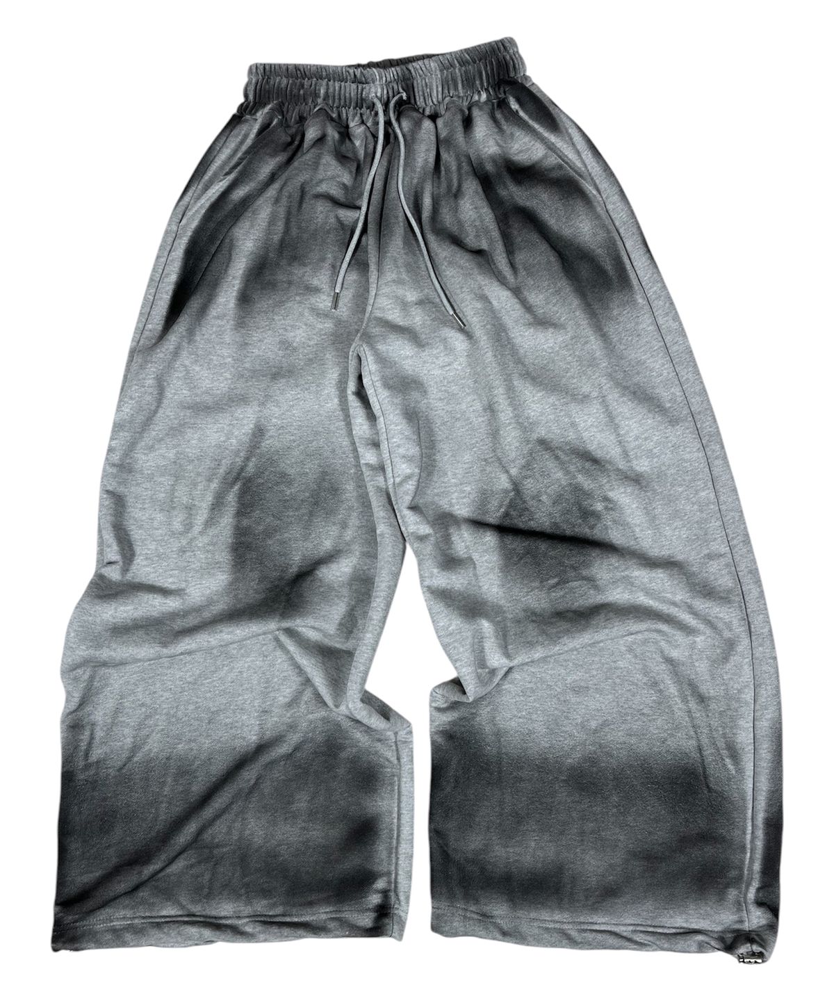 스케이터락(SK8ER ROCK) Painting Cross Sweat Wide Pants ((melange gray))