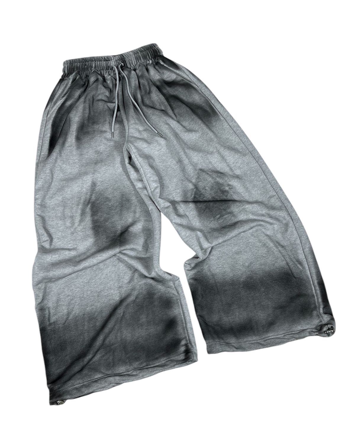 스케이터락(SK8ER ROCK) Painting Cross Sweat Wide Pants ((melange gray))