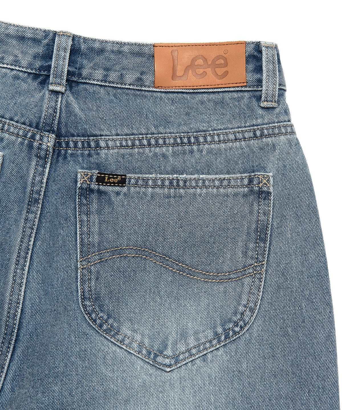 리(LEE) 우먼 데미지 데님 팬츠 인디고 라이트