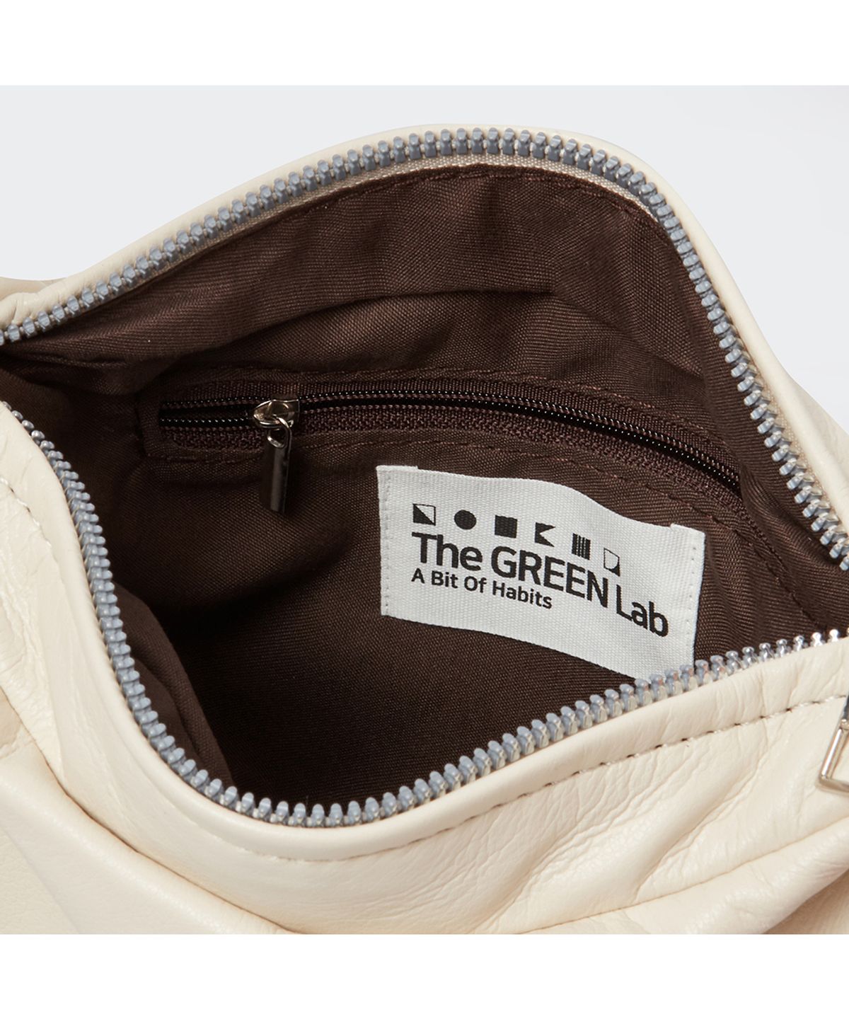더그린랩(THE GREEN LAB) FAUX 레더 미니 크로스백 [아이보리]