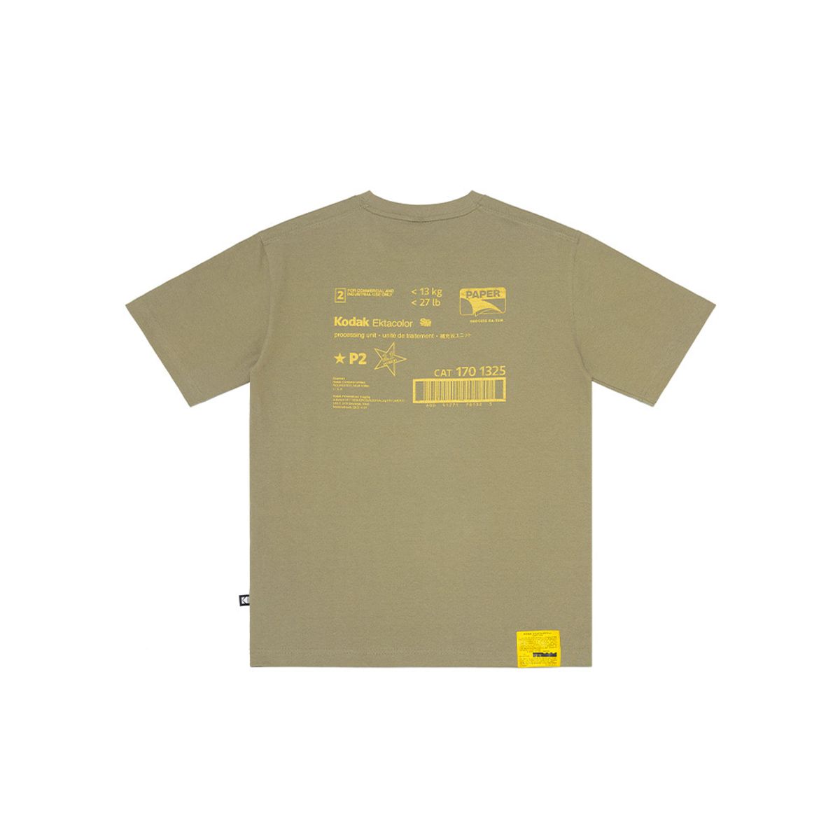 코닥(KODAK) 메일러 그래픽 반팔티셔츠 KHAKI