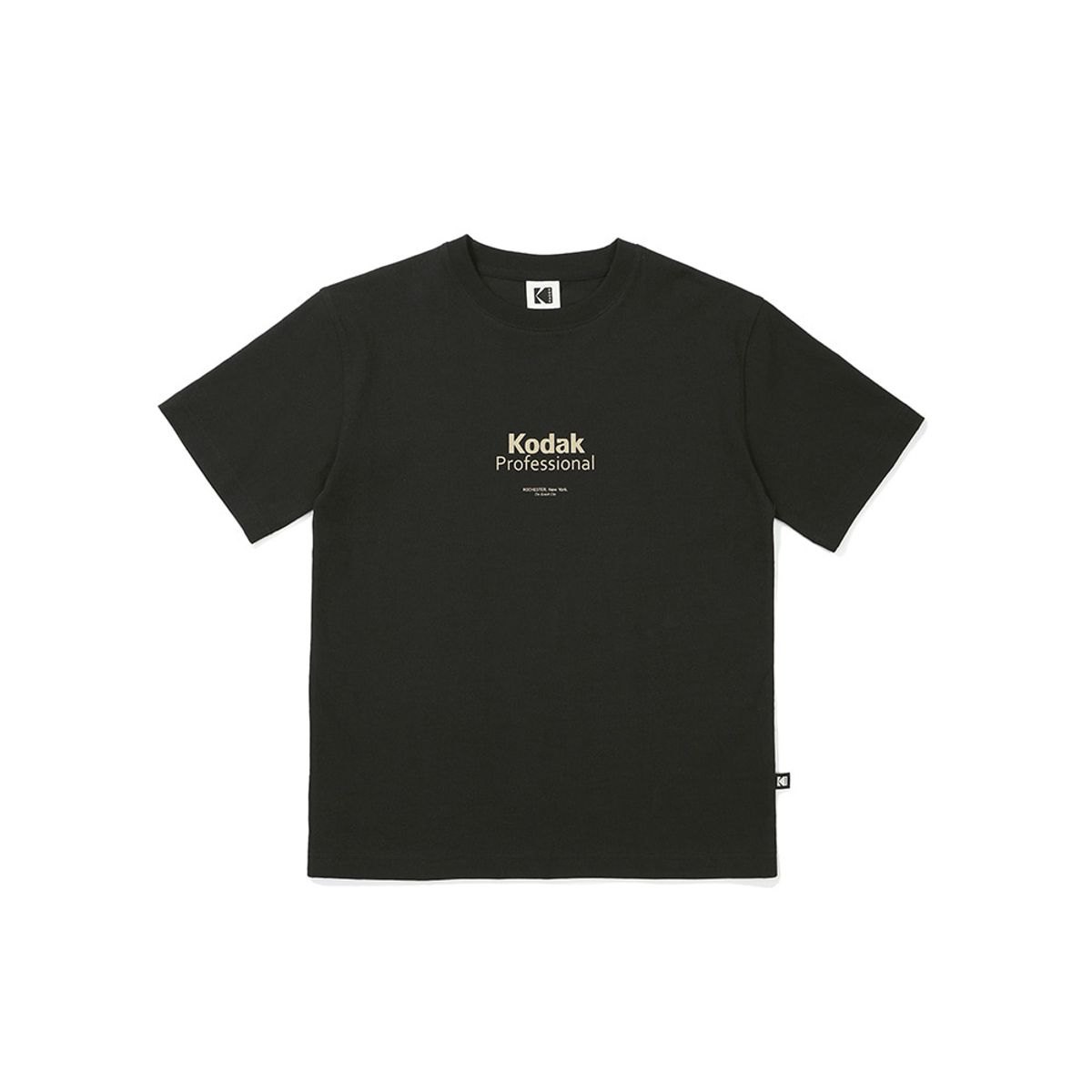코닥(KODAK) 메일러 그래픽 반팔티셔츠 BLACK