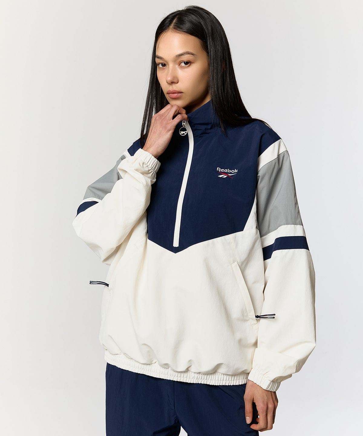 리복(REEBOK) 헤리티지 아노락 - 네이비:화이트