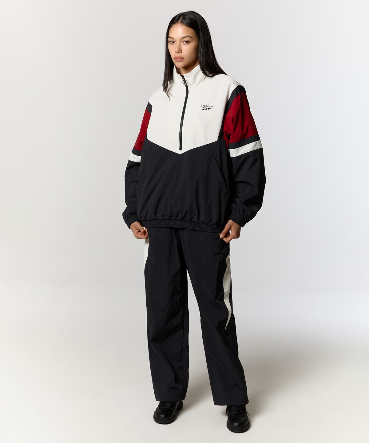 리복(REEBOK) 헤리티지 아노락 - 레드:블랙