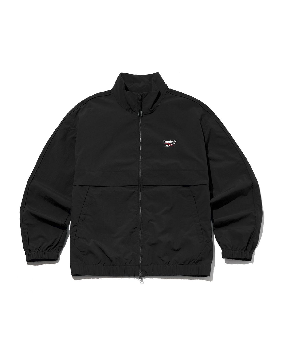 리복(REEBOK) 에센셜 웜업 윈드 브레이커 - 블랙