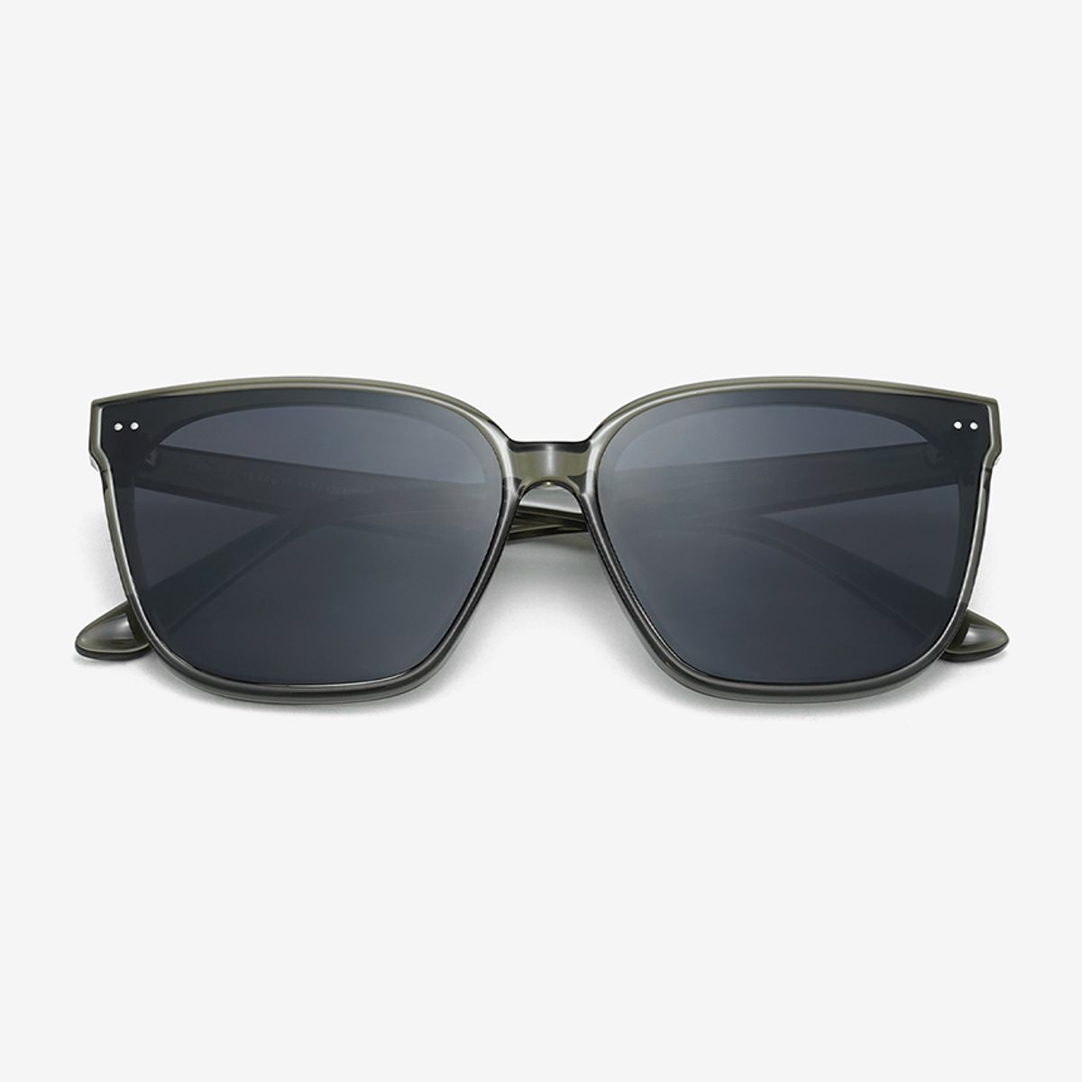 스타일워크(STYLEWORK) 플랫바 선글라스 STYLE WORK TR90-13 C18_카키 투명 남녀공용 뿔테 데일리