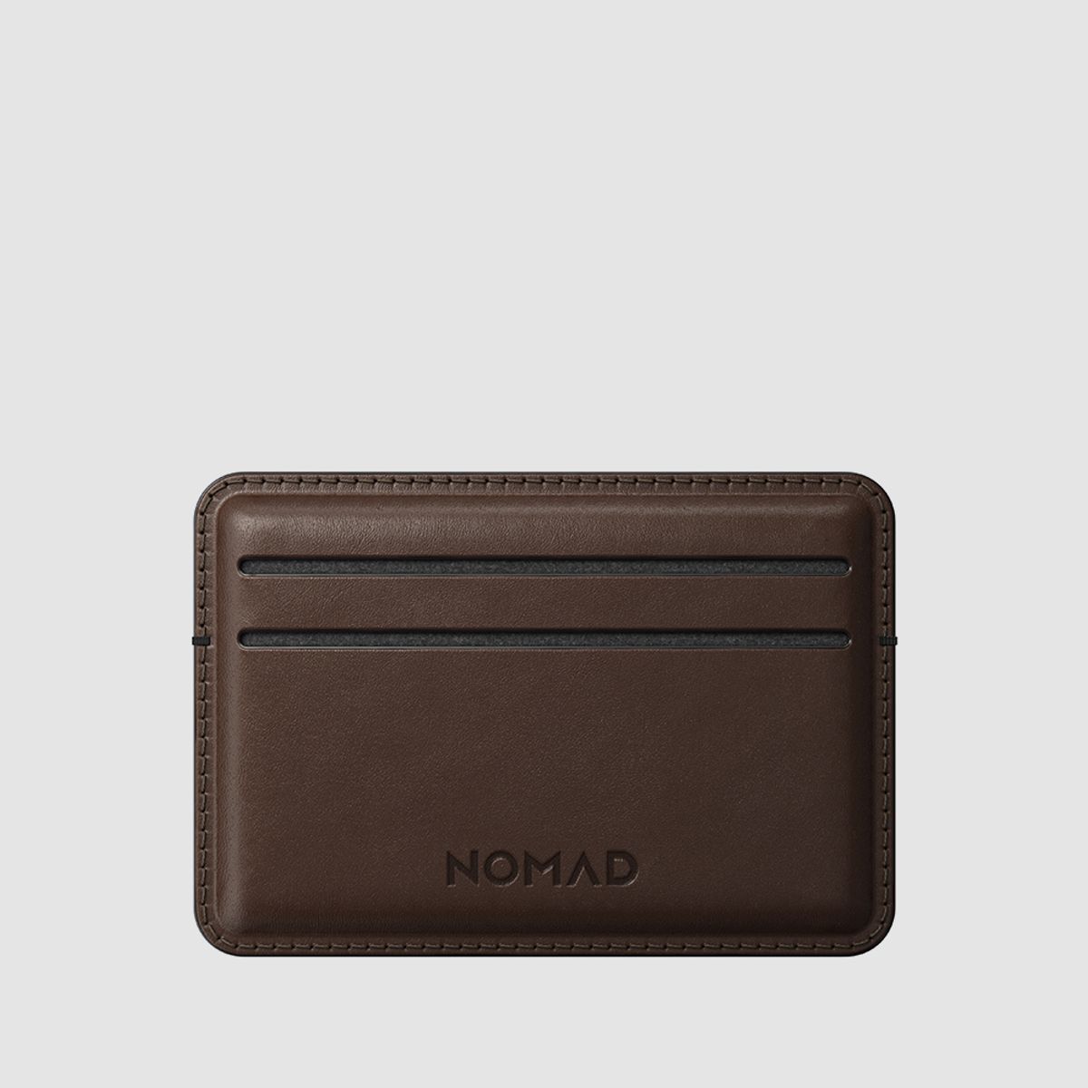 노마드(NOMAD) 베지터블 천연 가죽  남자 카드 명함 지갑 - 호윈 러스틱 브라운