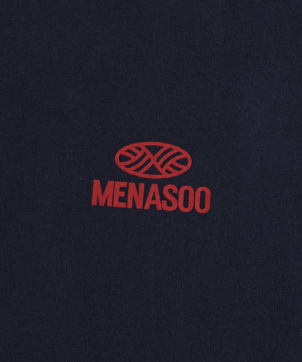미나수(MENASOO) Wave Hearttrack Graphic T Shirt_Navy