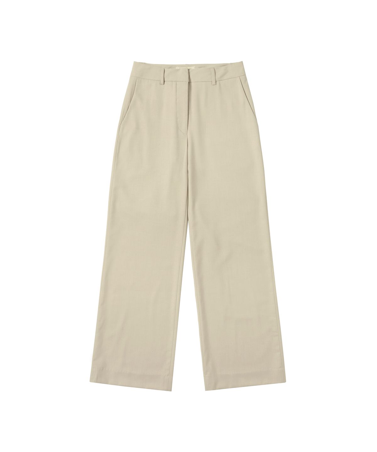 반원 아틀리에(VANONE ATELIER) P3229 세미 플레어 슬랙스_Light beige