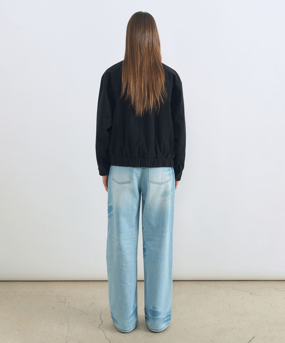 인사일런스 우먼(INSILENCE WOMEN) 도밍고 워시드 데님 LIGHT BLUE