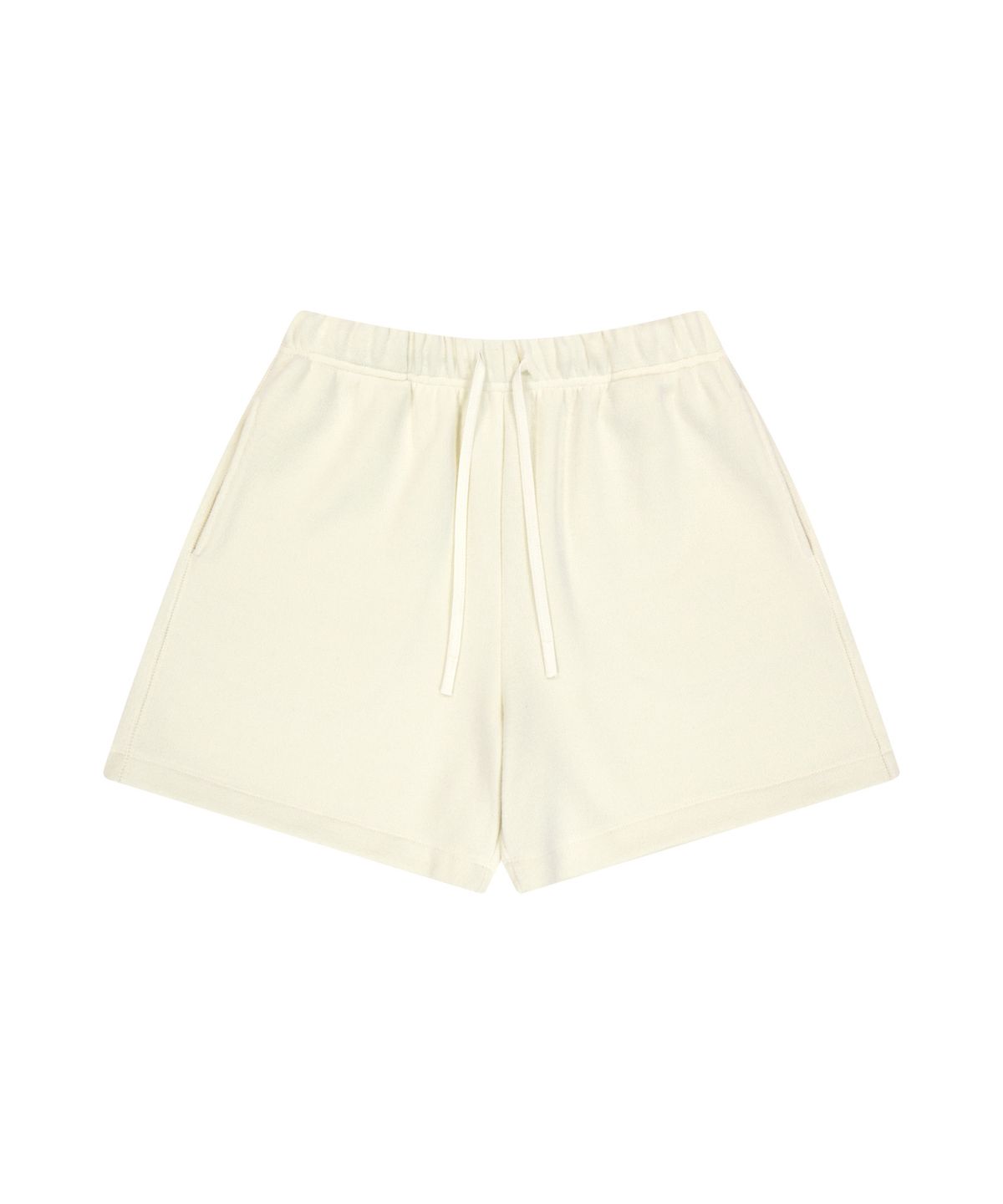 반원 아틀리에(VANONE ATELIER) P3230 라벨 스웨트 쇼츠_Cream